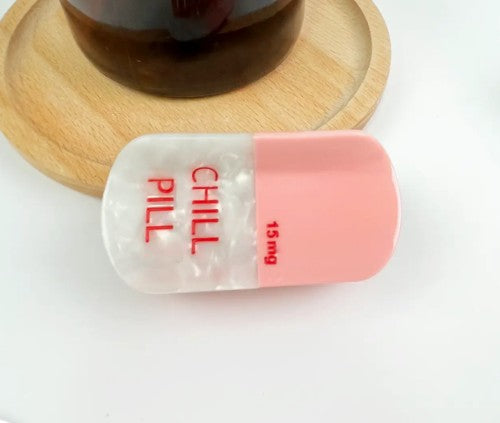 TheDivaSoap - Acetate Pill Claw Hair Clip - Pink '15mg'