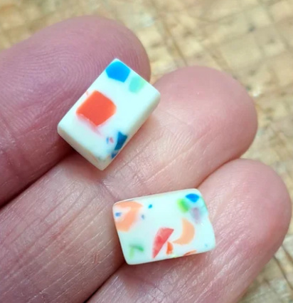Carla Edwards - Chunky Block Stud Earrings