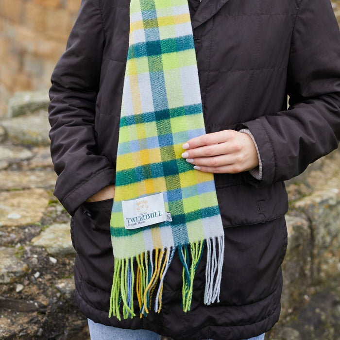 Tweedmill Textiles - Lambswool Wide Scarf Citrus