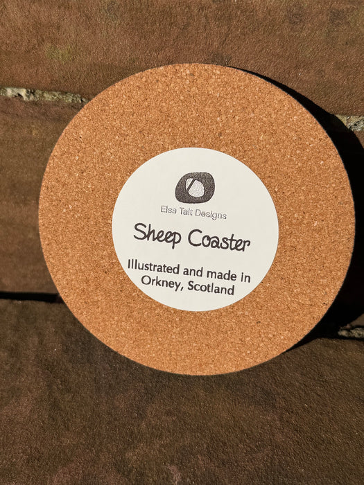 Elsa Tait Designs Sheep Coaster