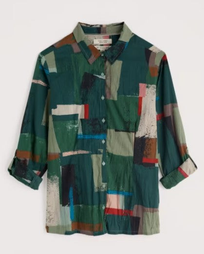 NEW 25% OFF Seasalt Larissa Shirt - Aerial Field Coppice