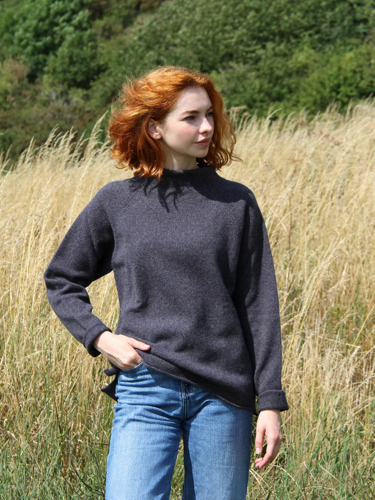 NEW Eribé Corry Raglan Sweater - Metallic