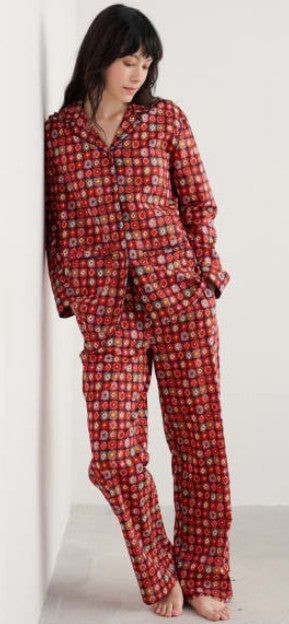 NEW 25% OFF Seasalt View Point Pyjamas - Printed Diamonds Mix