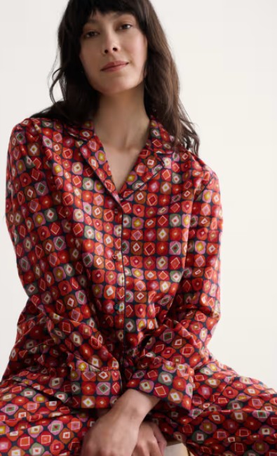 NEW 25% OFF Seasalt View Point Pyjamas - Printed Diamonds Mix