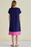Betty Basics Elwood Dress in Navy/Pink