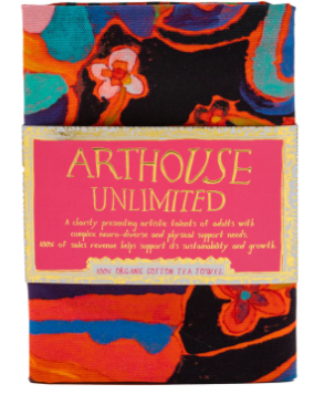 Arthouse Unlimited - Psychedelic Dreams, 100% Organic Cotton Tea Towel