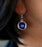 NEW Sheila Fleet Lunar Universe Single Drop Earrings in Midnight Gold (EE249)