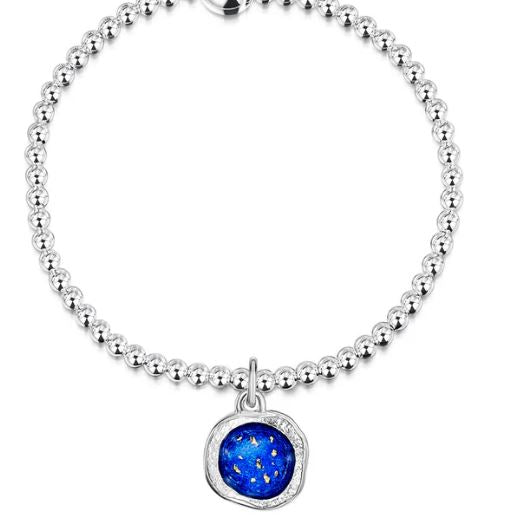 NEW Sheila Fleet Lunar Universe Stretch Bracelet in Midnight Gold (EFBL0249)