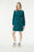 NEW Mousqueton Fanchon Belted dress in emerald green corduroy
