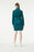 NEW Mousqueton Fanchon Belted dress in emerald green corduroy