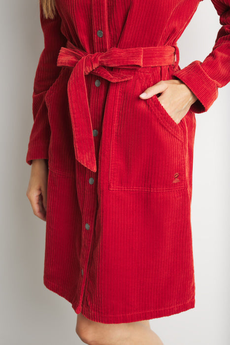 NEW Mousqueton Fanchon Belted dress in orange (Tuile)