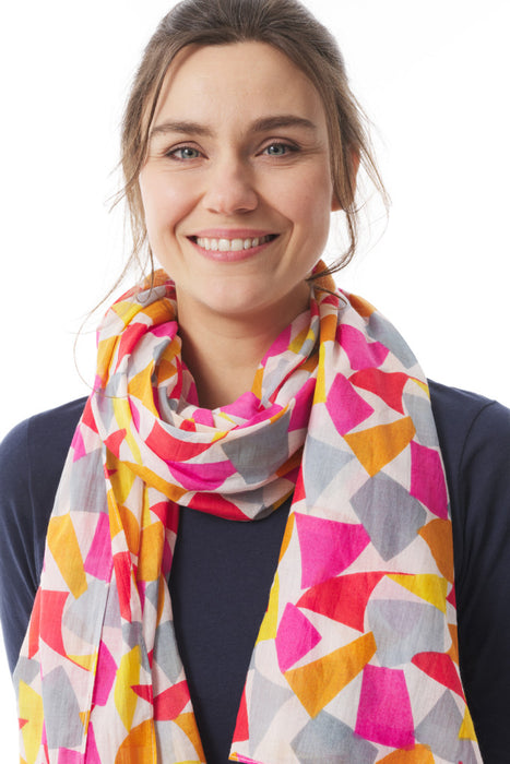 Mousqueton Scarf Foulard - Fanion Ecru-Tulipe