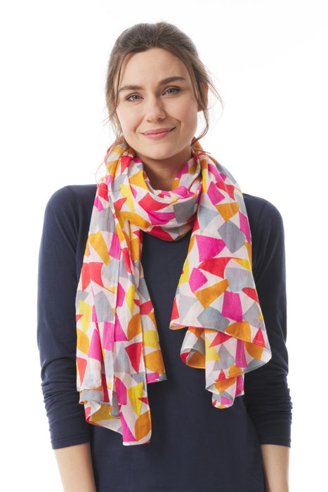 Mousqueton Scarf Foulard - Fanion Ecru-Tulipe