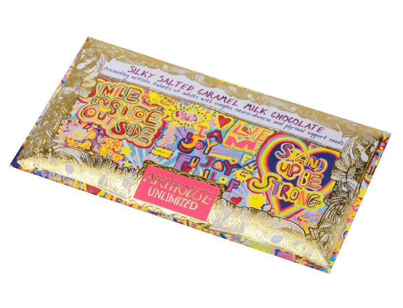 Arthouse Unlimited - Full of Joy Salted Caramel Milk Chocolate Bar