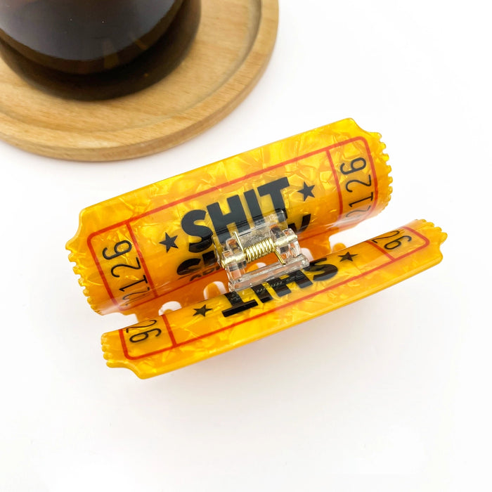 TheDivaSoap - Funny Show Ticket Hair Claw Clip