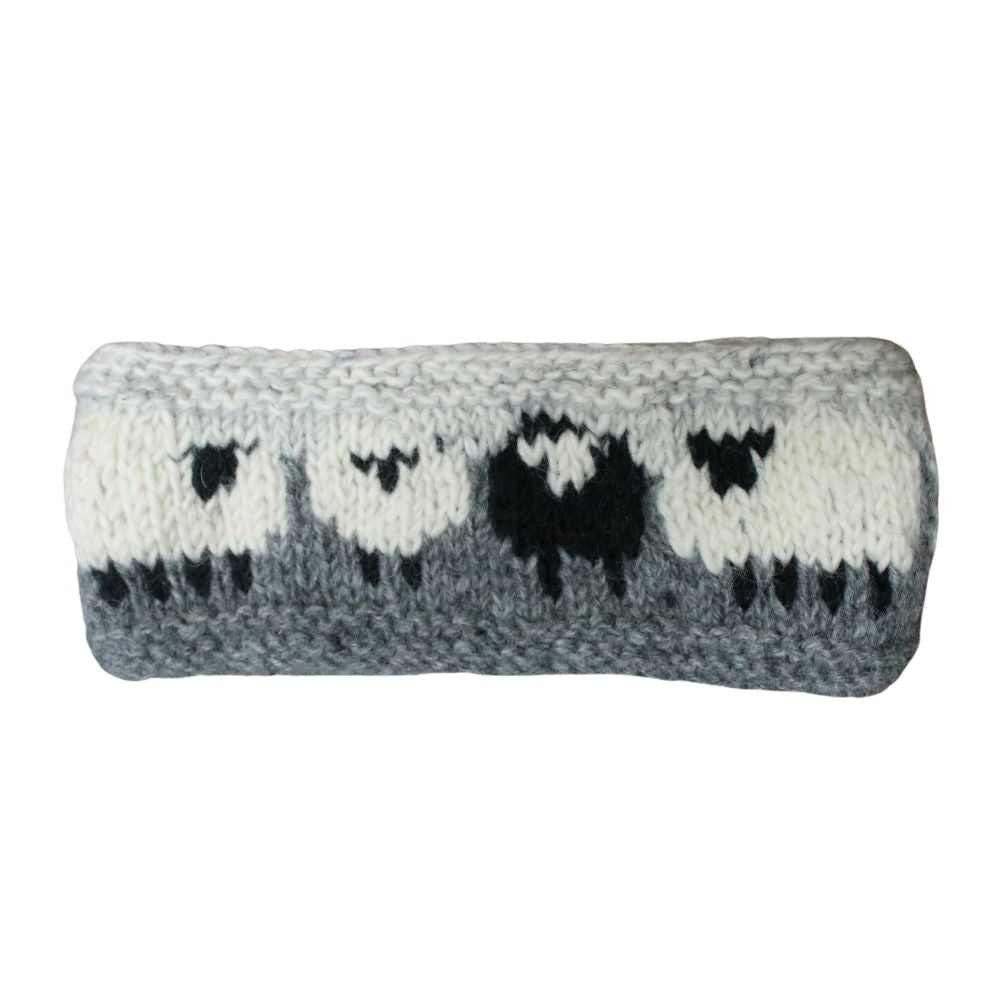 From The Source Hand Knitted Sheep Wool Headband - Various Colours