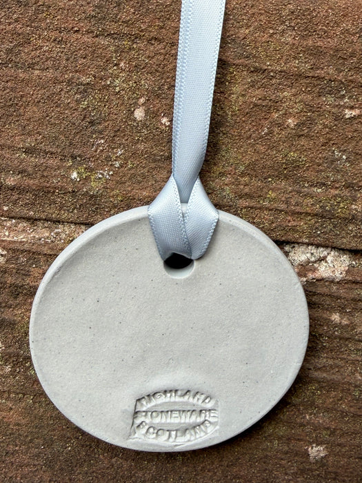 Highland Stoneware Sheep Hanging Ornament