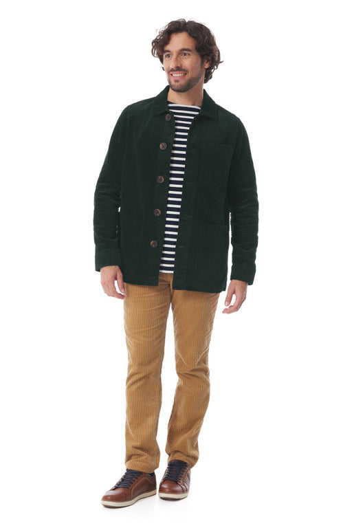 NEW 25% OFF Mousqueton Corduroy Hilizon Jacket Cedre (Dark Green)