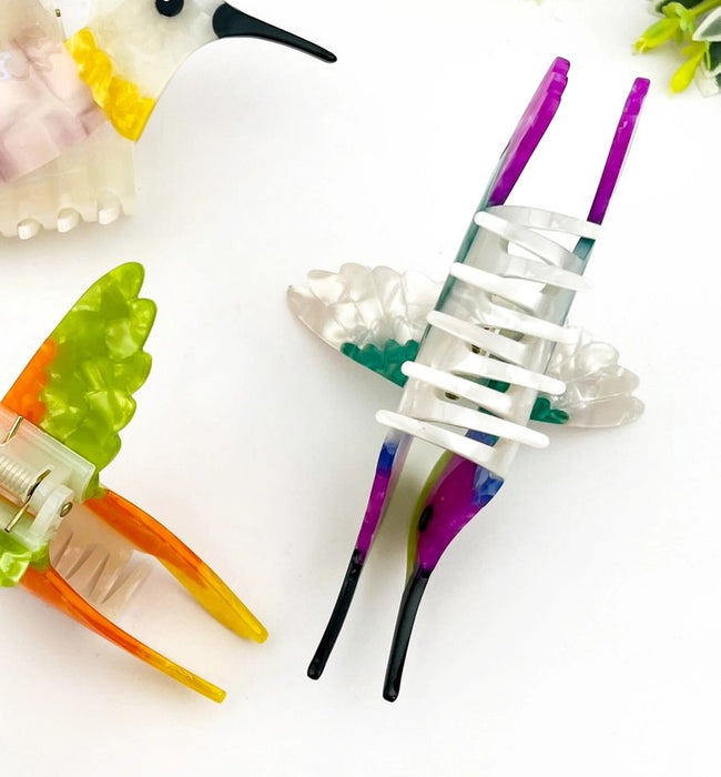 TheDivaSoap - Green Hummingbird Hair Claw Clip