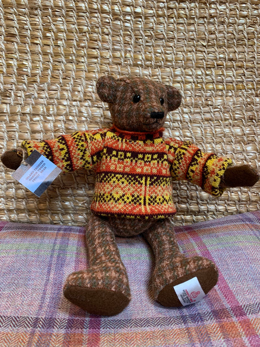 Island Bear Teddy with Bespoke NMAS Yellow Gorse Sweater