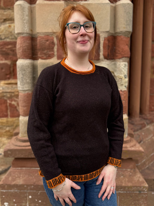 Orkney Tunic with Runes Trims in Harvest