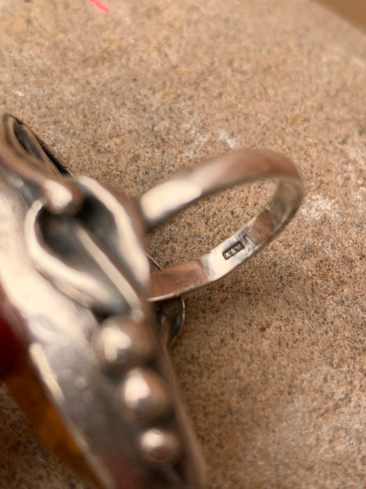 Pre Loved - Amber Sterling Silver Ring