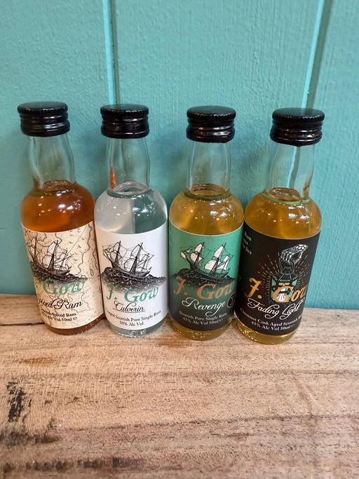 J Gow Rum 5cl Miniature - Various