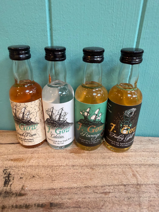 J Gow Rum 5cl Miniature - Various