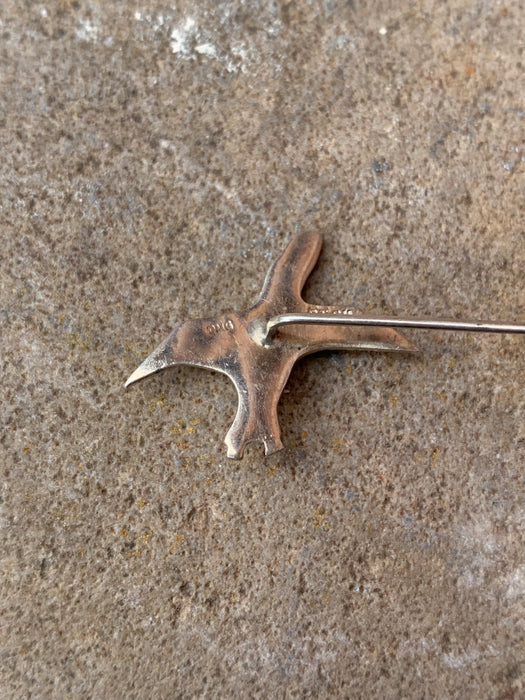 Pre Loved - Ola Gorie Silver Puffin Stick Pin