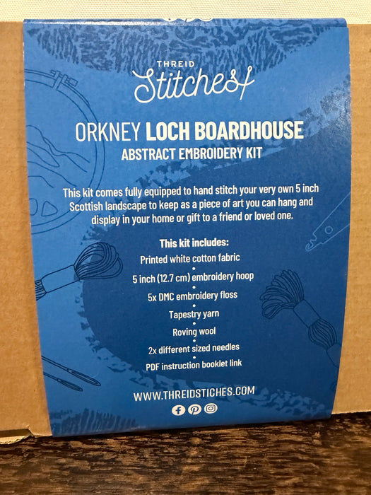 Threid Stitches - Orkney Loch Boardhouse Embroidery Kit