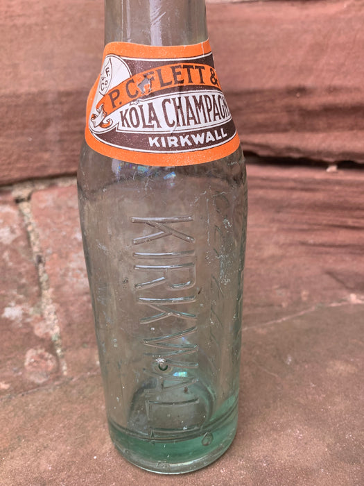 Pre Loved - PC Fletts Labelled Glass Bottle