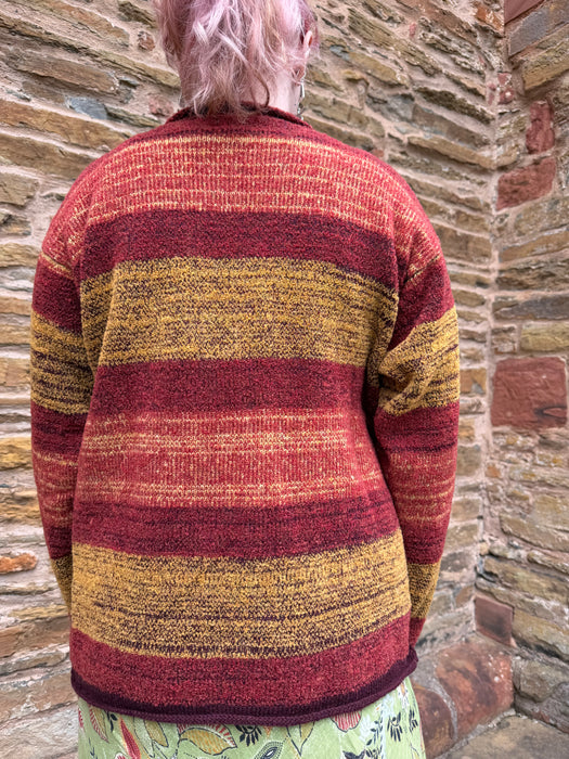 Judith Glue Orkney View Cardigan in Sunset