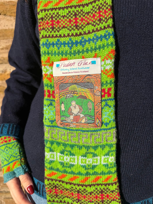 Rackwick Fair Isle Sea Grass Scarf