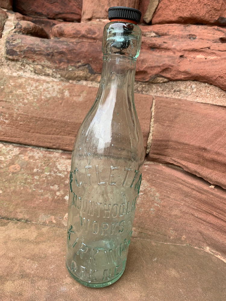 Pre Loved - PC Fletts Large Glass Bottle