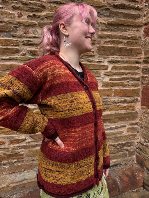 Judith Glue Orkney View Cardigan in Sunset