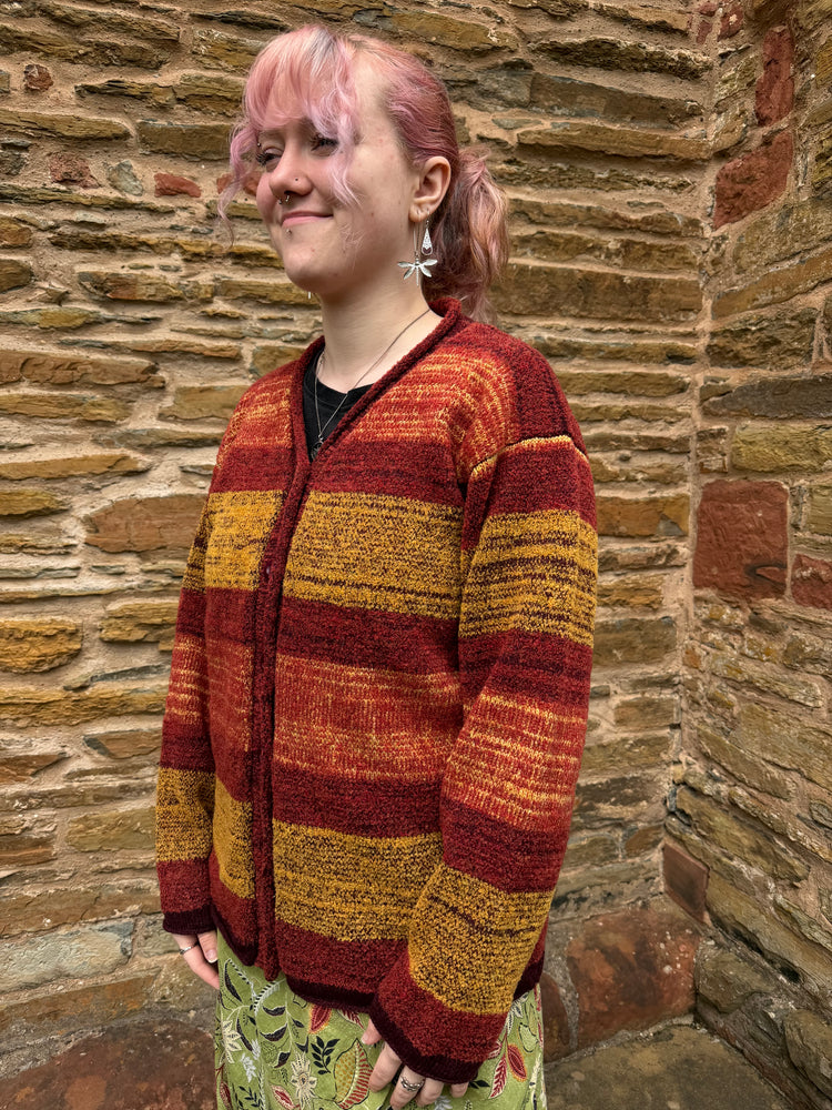 Judith Glue Orkney View Cardigan in Sunset