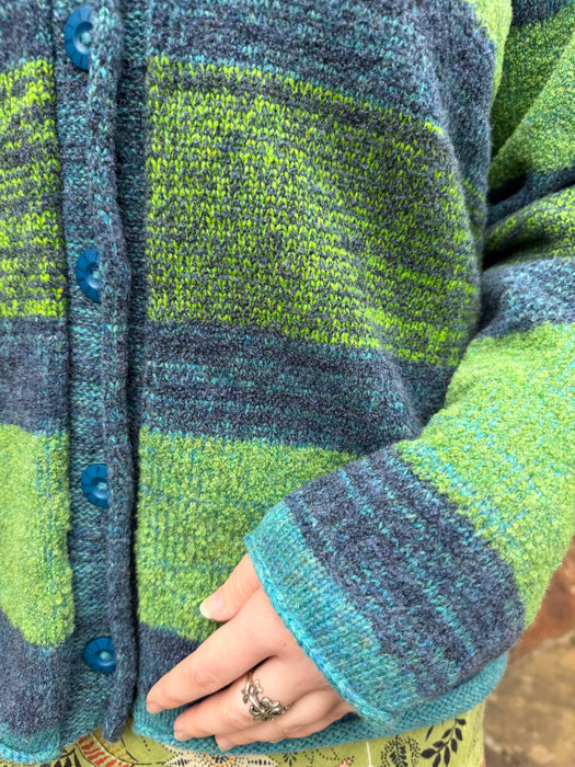 Judith Glue Orkney View Cardigan in Landscape