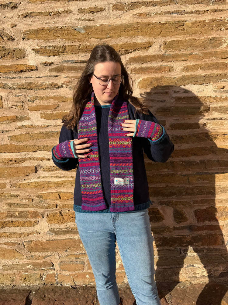 Rackwick Fair Isle Wild Lupin Scarf