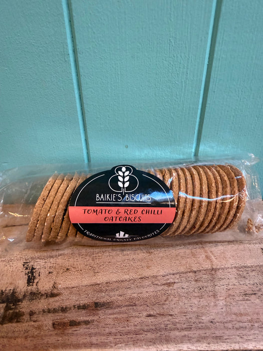Baikies Biscuits Tomato and Chilli Oatcakes