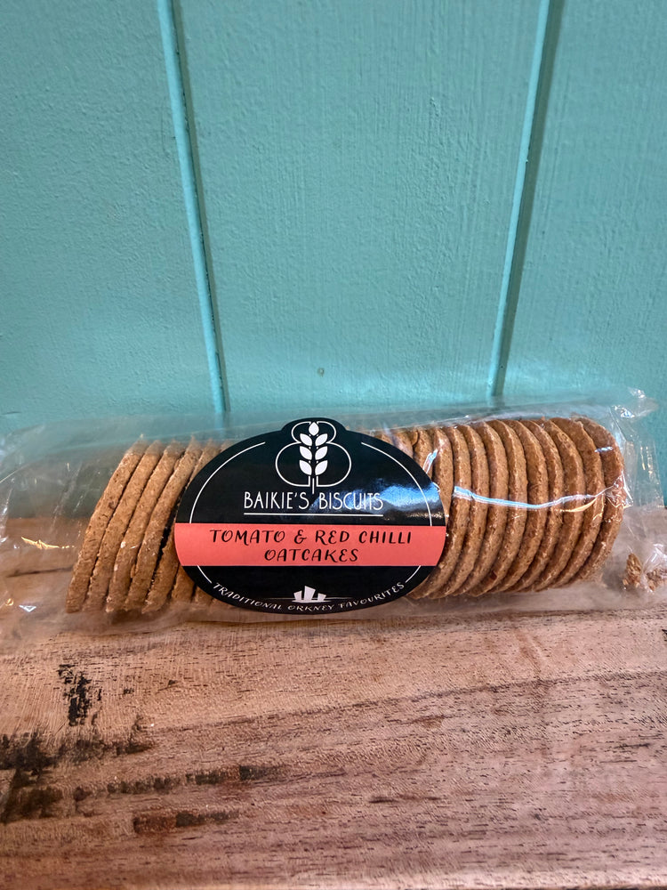 Baikies Biscuits Tomato and Chilli Oatcakes