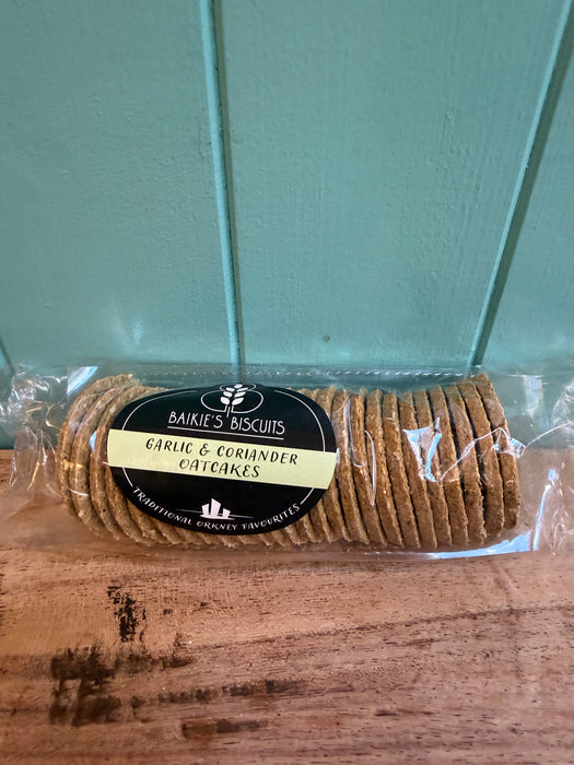 Baikies Biscuits Garlic and Coriander Oatcakes