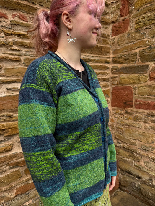 Judith Glue Orkney View Cardigan in Landscape