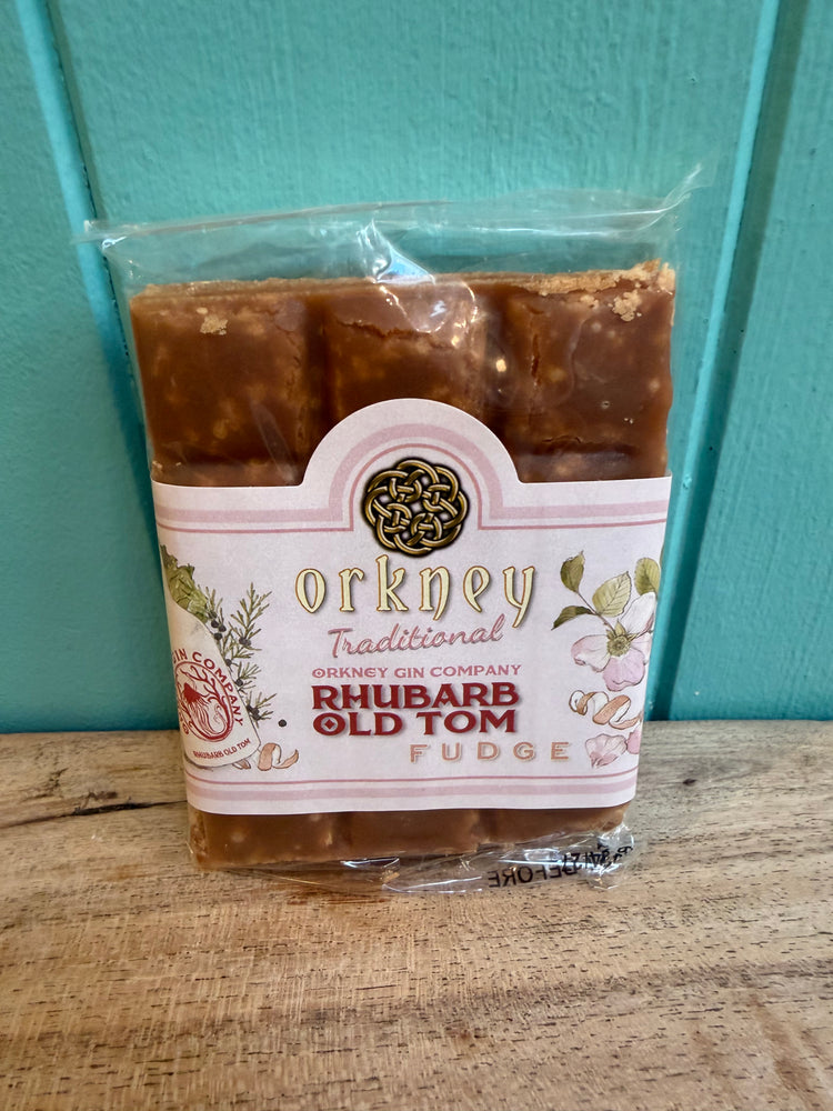 Orkney Fudge Rhubarb Old Tom 100g Bar
