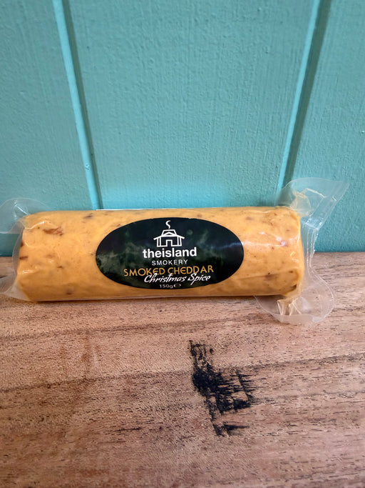 Island Smokery Orkney Smoked Cheddar Cheese with Christmas Spice