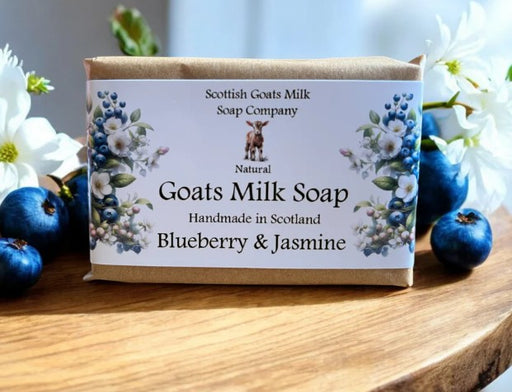 Scottish Goats Milk Soap Company - 95g Bar of Soap (Blueberry & Jasmine)