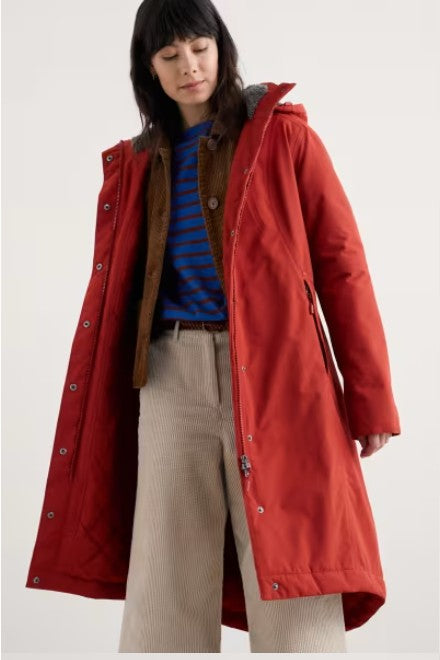 NEW 25% Seasalt Janelle Coat - Dark Cinnamon