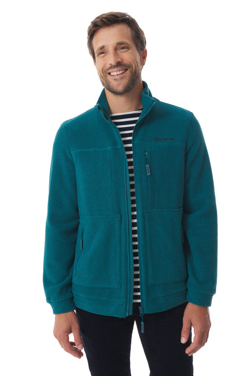 NEW 25% OFF Mousqueton Kergoff Zipped fleece jacket in Emeraude