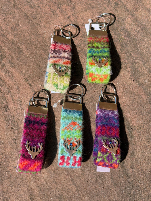 Southbeach Designs x Judith Glue Rackwick Fair Isle Key Fob - Various colours