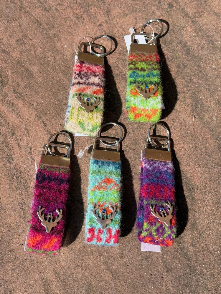 Southbeach Designs x Judith Glue Rackwick Fair Isle Key Fob - Various colours