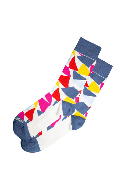 Mousqueton Socks Loer Fanion Ecru-Tulipe